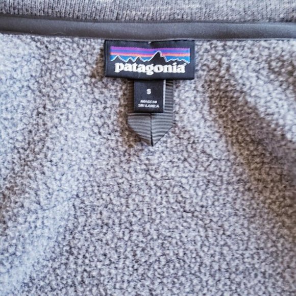 Patagonia Better Sweater Peacoat Fleece Coat Women's Gray Buttons Sz Small - Picture 3 of 8